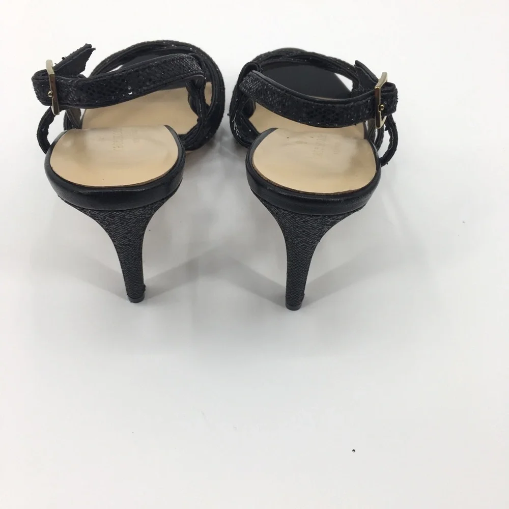 Kate‎ spade black strapped high heels size 9M